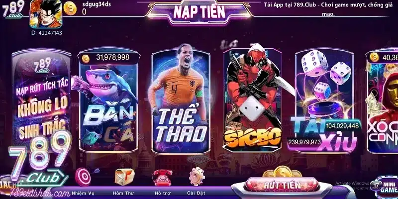 Sơ lược thông tin về cổng game bài 789Club Club