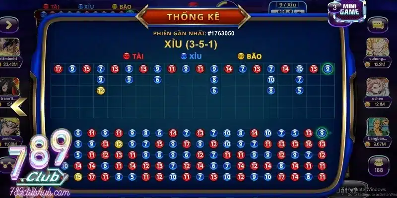 Soi cầu tài xỉu 789Club theo nhịp 2:2