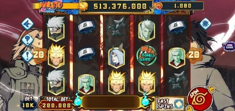 Đôi nét game Naruto slots 789Club