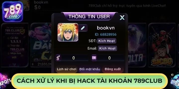 Hướng xử lý khi bị hack tài khoản 789Club