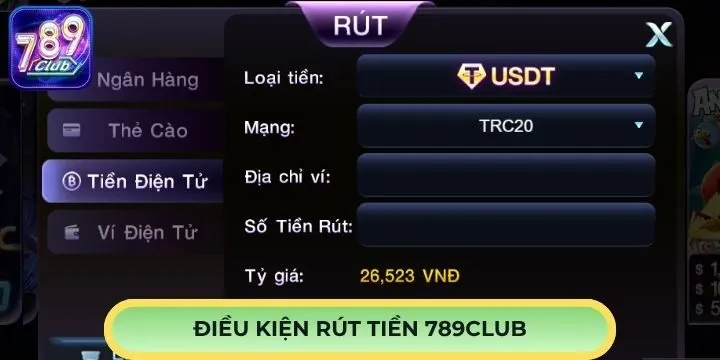Điều kiện để rút tiền 789Club nhanh chóng, thuận lợi