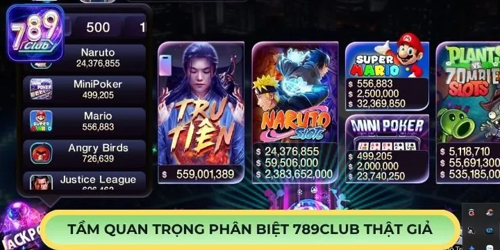 Tầm quan trọng của việc phân biệt 789Club thật giả