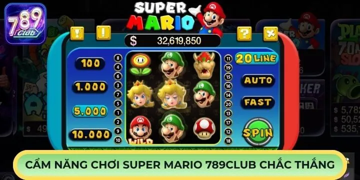 “Cẩm nang” chơi Super Mario 789Club hiệu quả dễ áp dụng