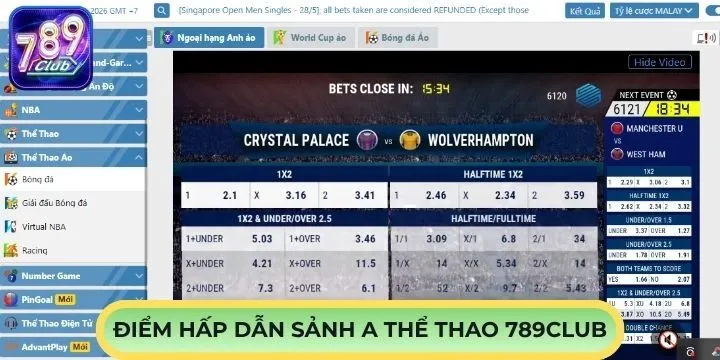 Đánh giá điểm vượt trội của A thể thao 789Club