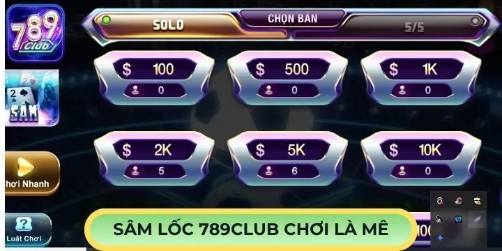 Giới thiệu nhanh qua về game bài sâm lốc 789Club