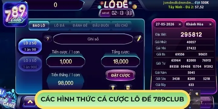Top hình thức cược hấp dẫn nhất tại Lô Đề 789Club