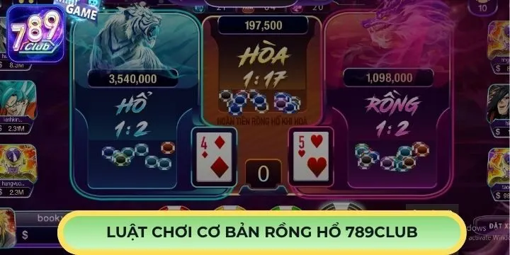 Luật chơi cơ bản trong game Rồng Hổ 789Club