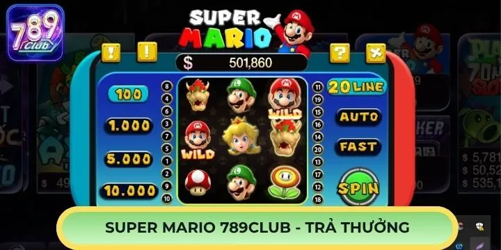 Hướng dẫn cách chơi Super Mario 789Club chi tiết nhất