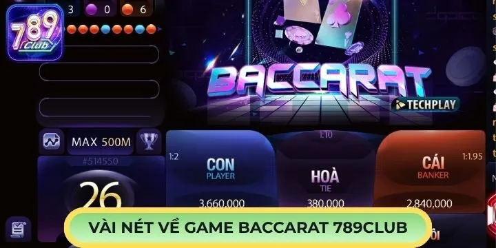 Baccarat 789Club yêu cầu thao tác không quá phức tạp