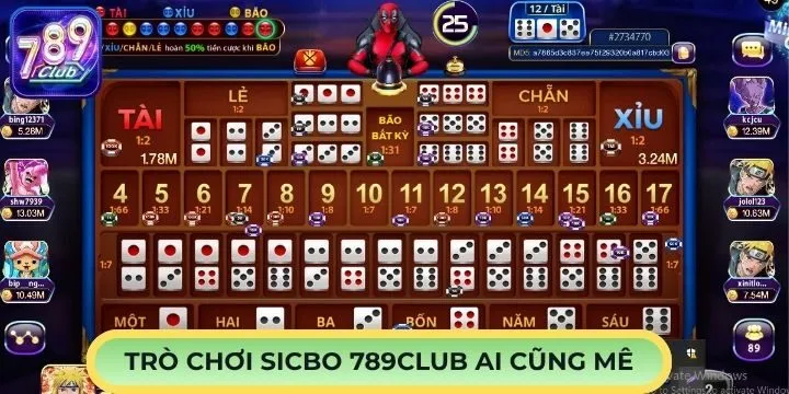 Sicbo 789club thu hút nhiều người tham gia trải nghiệm dễ dàng
