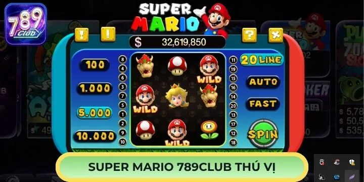 Trải nghiệm quay hũ thú vị cùng Super Mario 789Club